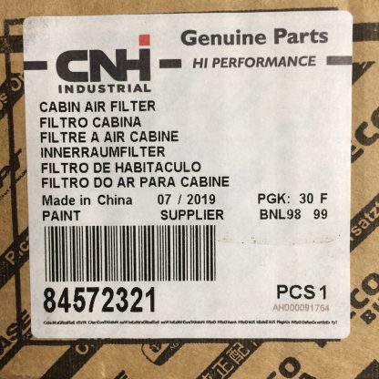 New Holland Cab Filter Part # 84572321 - Image 3