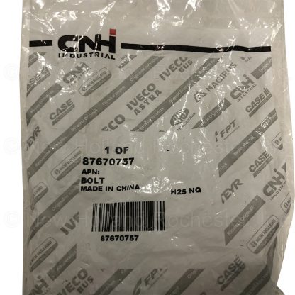 New Holland Bolt Part # 87670757 - Image 3