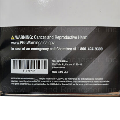 FleetPro / New Holland 1 Gal Paint Thinner Part # B17693 - Image 4