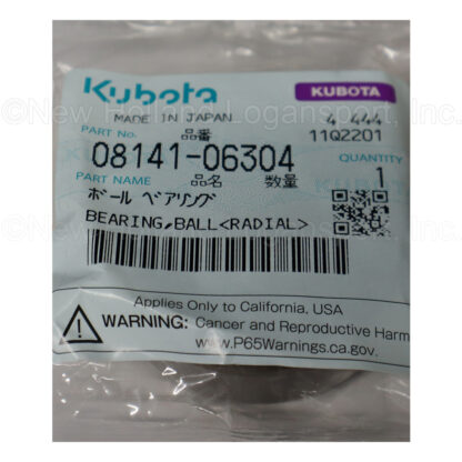 Kubota Radial Ball Bearing Part # 08141-06304 - Image 2