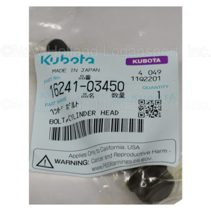 Kubota Cylinder Head Bolt Part # 16241-03450 - Image 2