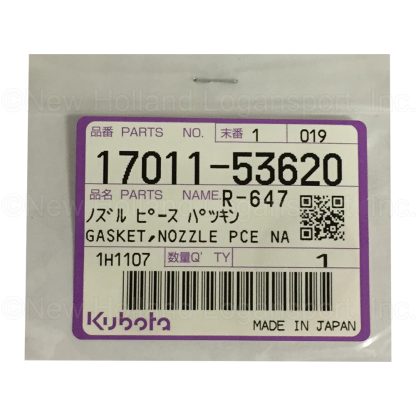 Kubota Gasket Part # 17011-53620 - Image 2