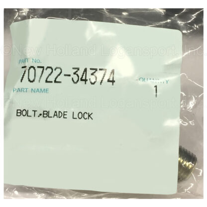 Kubota Blade Lock Bolt Part # 70722-34374 - Image 2