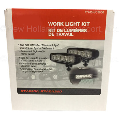 Kubota Front LED Work Light Kit Part # 77700-VC5050 - Image 2