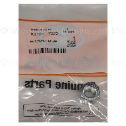 Kubota Taper Nut 1/2"- 60 Part # K3181-17222 - Image 2