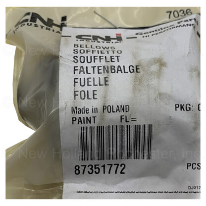 New Holland Bellows Part # 87351772 - Image 2