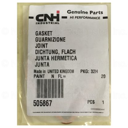 New Holland Gasket Part # 505867 - Image 2