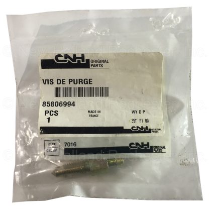 New Holland Bleed Screw Part # 85806994 - Image 2