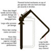 Double HH Lockease 1-1/8" x 7" Hitch Pin Part # 80190 - Image 2