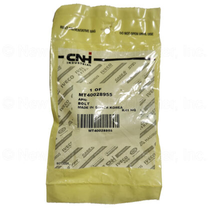 New Holland Bolt Part # MT40028955 - Image 2