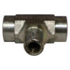 Burns Pipe Tee Male - Female 1/4" NPT Part # 25VC4 - Image 2